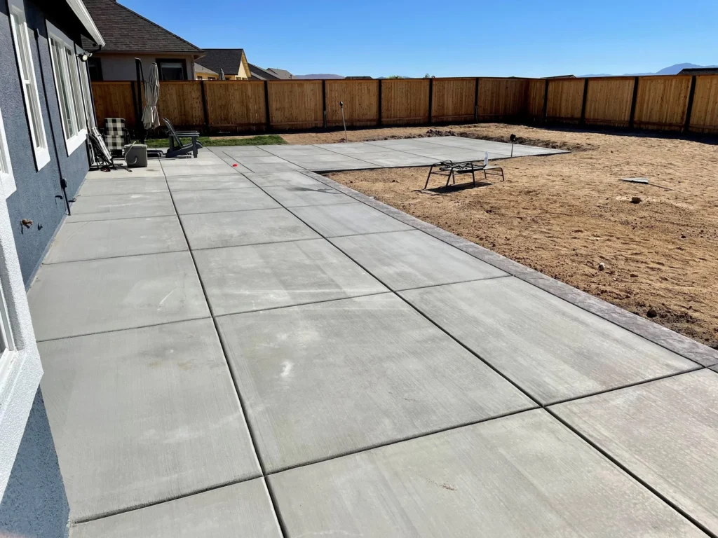 Concrete patios example